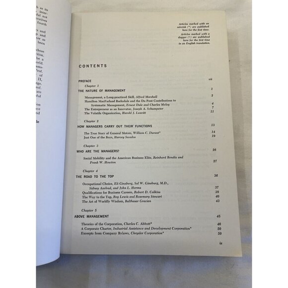 Readings in Mgmt Dale 1965 HC Landmark Biz Textbook Univ School Vtg RARE - Picture 9 of 9